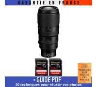 Nikon Z 100-400mm F4.5-5.6 VR S + 2 SanDisk 128GB Extreme PRO UHS-II SDXC 300 MB/s + Guide PDF '20 TECHNIQUES POUR RÉUSSIR VOS PHOTOS