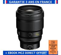 Nikon Z 135 mm F1.8 S Plena + Ebook '20 Techniques pour Réussir vos Photos' - Objectif Nikon Z