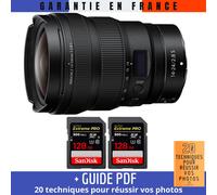 Nikon Z 14-24mm f/2.8 S + 2 SanDisk 128GB UHS-II 300 MB/s + Guide PDF 20 techniques pour réussir vos photos