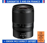 Nikon Z 17-28 mm f/2.8 + Ebook '20 Techniques pour Réussir vos Photos' - Objectif Nikon Z