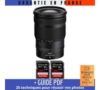 Nikon Z 24-120mm F4 S + 2 SanDisk 128GB Extreme PRO UHS-II SDXC 300 MB/s + Guide PDF '20 TECHNIQUES POUR RÉUSSIR VOS PHOTOS