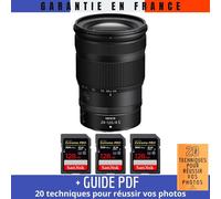 Nikon Z 24-120mm F4 S + 3 SanDisk 128GB Extreme PRO UHS-II SDXC 300 MB/s + Guide PDF '20 TECHNIQUES POUR RÉUSSIR VOS PHOTOS