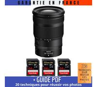 Nikon Z 24-120mm F4 S + 3 SanDisk 64GB Extreme PRO UHS-II SDXC 300 MB/s + Guide PDF '20 TECHNIQUES POUR RÉUSSIR VOS PHOTOS