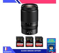 Nikon Z 28-75mm F2.8 + 3 SanDisk 64GB Extreme PRO UHS-II SDXC 300 MB/s + Ebook 'Devenez Un Super Photographe' - Objectif Nikon Z pour Nikon Hybride