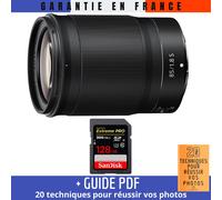 Nikon Z 85mm f/1.8 S + 1 SanDisk 128GB UHS-II 300 MB/s + Guide PDF 20 techniques pour réussir vos photos