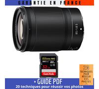 Nikon Z 85mm f/1.8 S + 1 SanDisk 32GB UHS-II 300 MB/s + Guide PDF ""20 TECHNIQUES POUR RÉUSSIR VOS PHOTOS