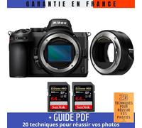 Nikon Z5 Nu + FTZ II + 2 SanDisk 64GB Extreme PRO UHS-II SDXC 300 MB/s + Guide PDF ""20 TECHNIQUES POUR RÉUSSIR VOS PHOTOS