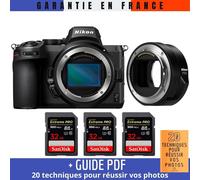 Nikon Z5 Nu + FTZ II + 3 SanDisk 32GB Extreme PRO UHS-II SDXC 300 MB/s + Guide PDF ""20 TECHNIQUES POUR RÉUSSIR VOS PHOTOS