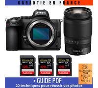 Nikon Z5 + Z 24-200mm f/4-6.3 VR + 3 SanDisk 128GB Extreme PRO UHS-II SDXC 300 MB/s + Guide PDF ""20 TECHNIQUES POUR RÉUSSIR VOS PHOTOS