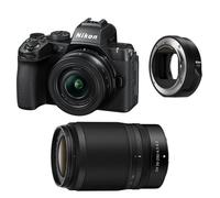 Nikon z50 ii + z 16-50 + z 50-250 + adaptateur ftz ii
