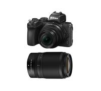 Nikon Z50 Noir Twin Kit avec Nikkor Z 16-50mm VR et 50-250mm VR - Sans miroir DX 20,9 MP, 4K UHD, EVF 2,36M