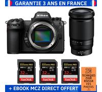 Nikon Z6 III + Z 28-400mm f/4-8 VR + 3 SanDisk 32GB Extreme PRO UHS-II SDXC 300 MB/s + Ebook '20 Techniques pour Réussir vos Photos' - Appareil Photo Hybride Nikon