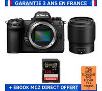Nikon Z6 III + Z 50mm f/1.8 S + 1 SanDisk 128GB Extreme PRO UHS-II SDXC 300 MB/s + Ebook '20 Techniques pour Réussir vos Photos' - Appareil Photo Hybride Nikon