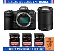 Nikon Z6 III + Z 85mm f/1.8 S + 3 SanDisk 256GB Extreme PRO UHS-II SDXC 300 MB/s + Ebook '20 Techniques pour Réussir vos Photos' - Appareil Photo Hybride Nikon