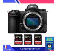 Nikon Z7 II Nu + 3 SanDisk 64GB Extreme PRO UHS-II SDXC 300 MB/s + Ebook 'Devenez Un Super Photographe