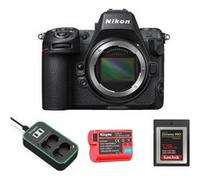 Nikon Z8 Boitier + Kingma 2400mAh batterie (Nikon EN-EL15) + Kingma chargeur de batterie + SanDisk CFexpress Type B 128 Go G