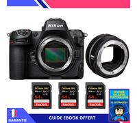 Nikon Z8 + FTZ II + 3 SanDisk 64GB Extreme PRO UHS-II SDXC 300 MB/s + Ebook ""Devenez Un Super Photographe"" - Appareil Photo Nikon