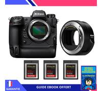 Nikon Z9 + FTZ II + 2 SanDisk 512GB Extreme PRO CFexpress Type B + Ebook 'Devenez Un Super Photographe' - Hybride Nikon