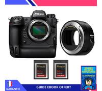 Nikon Z9 + FTZ II + 2 SanDisk 64GB Extreme PRO CFexpress Type B + Ebook 'Devenez Un Super Photographe' - Hybride Nikon