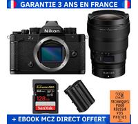 Nikon Zf + 14-24mm f/2.8 S + 1 SanDisk 128GB Extreme PRO UHS-II SDXC 300 MB/s + 1 Nikon EN-EL15C + Ebook '20 Techniques pour Réussir vos Photos' - Appareil Photo Hybride