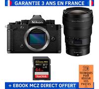 Nikon Zf + 14-24mm f/2.8 S + 1 SanDisk 64GB Extreme PRO UHS-II SDXC 300 MB/s + Ebook '20 Techniques pour Réussir vos Photos' - Appareil Photo Hybride