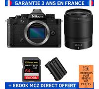 Nikon Zf + 35mm f/1.8 S + 1 SanDisk 64GB Extreme PRO UHS-II SDXC 300 MB/s + 1 Nikon EN-EL15C + Ebook '20 Techniques pour Réussir vos Photos' - Appareil Photo Hybride