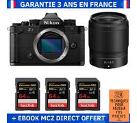 Nikon Zf + 35mm f/1.8 S + 3 SanDisk 64GB Extreme PRO UHS-II SDXC 300 MB/s + Ebook '20 Techniques pour Réussir vos Photos' - Appareil Photo Hybride