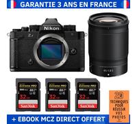 Nikon Zf + 85mm f/1.8 S + 3 SanDisk 32GB Extreme PRO UHS-II SDXC 300 MB/s + Ebook '20 Techniques pour Réussir vos Photos' - Appareil Photo Hybride