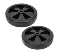 Nikou 2 Pièces 6 Pouces Roues Universelles 12 Trous Roue en Caoutchouc Pièce de Rechange pour Compresseur D'air 150 Mm de Diamètre