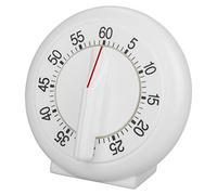 Nikou 60 Minutes Rond Forme Minuteur Cuisine Cuisson Bague Mécanique Compteur Réveil Horloge Alarme Fort Grand Compte À rebours Blanc