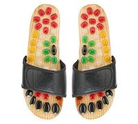 Nikou Acuprure Chaussons de massage des pieds, chaussures de réflexologie acupoint pour homme et femme, pointure 43-44, chaussons de massage des pieds, outil de réflexologie confortable