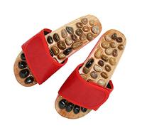 Nikou Acuprure Pantoufles de massage des pieds pour soulager les tensions et la relaxation, outil de réflexologie, taille 39/40, stimulation, chaussons thérapeutiques