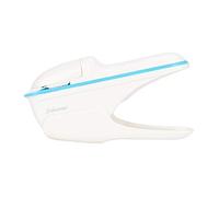 Nikou Agrafeuse - ABS sans agrafe Agrafeuse Livre Papier Agrafeuse sans agrafe Reliure à main Outil à une main(blanc)