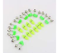 Nikou Alarme de pêche - Pêche Bells Pêche de Nuit Accessoire Tige Astuce Lumière LED Clip Rod Double Clochette Anneau Bite Indicateur Indicateur Alarme