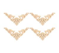 Nikou Applique de Meubles Onlay en Bois, Autocollants en Bois Sculpté, Autocollants de Meubles, Qui Peuvent êTre UtiliséS Pour les Portes, les Meubles, les Armoires Comme DéCoration