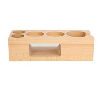 Nikou Base de tamper à café, distributeur de café multifonction en hêtre et station de tamping accories pour machine à café, support de tamper en bois et organisateur