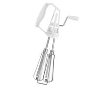 Nikou Batteur à Main en Acier Inoxydable, Batteur à œufs Fouet Rotatif à Double Tête avec Manivelle, Mélangeur Semi-Automatique, Outil d'agitation pour Cuisine, Lait d'œufs à Maison