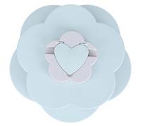 Nikou Boîte à bonbons rotative en forme de pétale, boîte de rangement à double couche pour fruits secs, boîte à noix, assiette à fruits