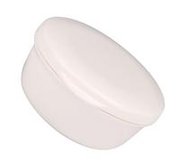 Nikou Boîte à savon ronde compacte avec couvercle de vidange pour voyage, salle de bain, idéale pour le savon