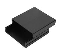 Nikou Boite Projet Aluminium Coffret, Boitier Electronique BoîTier de Projet éLectronique de ClôTure de BoîTe à Instruments de Carte éLectronique en Aluminium Noir Mat (1,6 x 3,8 x 3,9 Pouces)