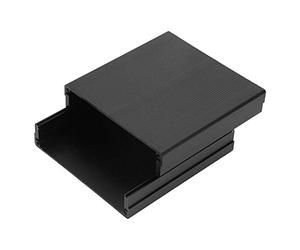 Nikou Boite Projet Aluminium Coffret, Boitier Electronique BoîTier de Projet éLectronique de ClôTure de BoîTe à Instruments de Carte éLectronique en Aluminium Noir Mat (1,6 x 3,8 x 3,9 Pouces)