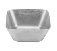 Nikou Bol à sauce carré vintage en acier inoxydable, 80 x 80 x 43 mm, idéal pour sauces, assaisonnements, collations et trempettes