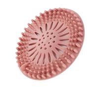 Nikou Bouchon de vidange de douche, en matériau TPR pour évier, filtre de vidange de sol, pour cuisine, salle de bain, baignoire, rose, 15 cm de diamètre