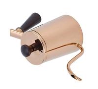 Nikou Bouilloire à café de 700 ml, en acier inoxydable 304 avec col de cygne et poignée en bois, long bec, finition or rose, idéale pour verser et infuser avec précision