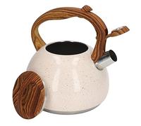 Nikou Bouilloire sifflante de grande capacité en acier inoxydable pour cuisinière à gaz et cuisinière à induction, idéale pour la maison, la ferme et le camping