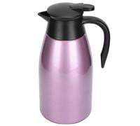 Nikou Bouteille d'eau chaude isotherme de grande capacité en acier inoxydable avec poignée, pour la maison et le jardin, 2 L, violet