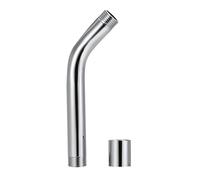 Nikou Bras de douche mural en acier inoxydable plaqué chrome, longueur 30 cm, extension de douche réglable pour douches à main