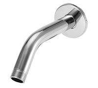 Nikou Bras de douche rond en acier inoxydable de 15,2 cm, support mural pour pommeau de douche de plafond de salle de bain, extension de bras de douche, finition chromée