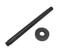 Nikou Bras d'extension de pommeau de douche mural en acier inoxydable noir mat, facile à installer pour salle de bain, longueur 25 cm