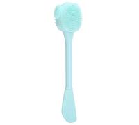 Nikou Brosse de nettoyage portable en silicone pour le visage, forme double tête, outil de nettoyage de maquillage, bâton de mélange à faire soi-même, fournitures de nettoyage du visage